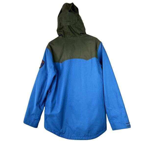 Burton x Mountain Dew MB Folsom Jacket Blue Green Snowboard Ski Men's MEDIUM - Picture 12 of 15